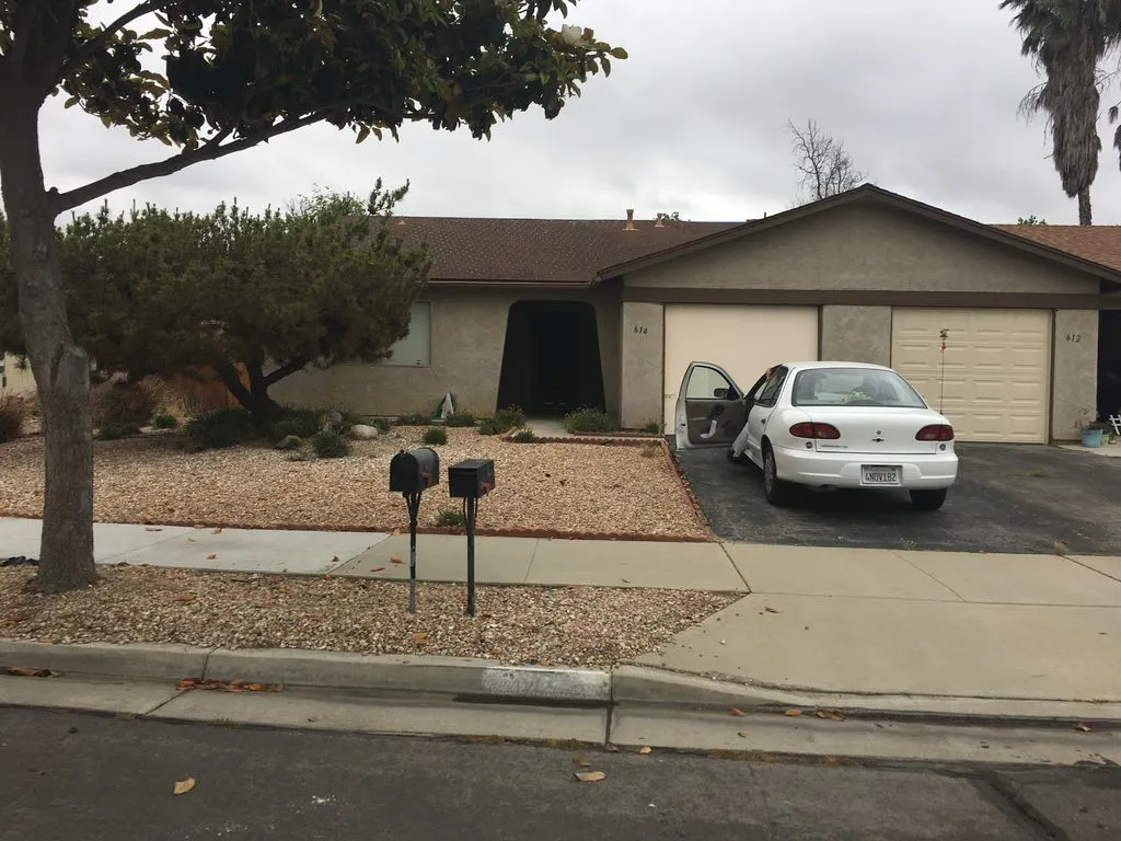 Front exterior of 614 Sabado Court in Hemet, California